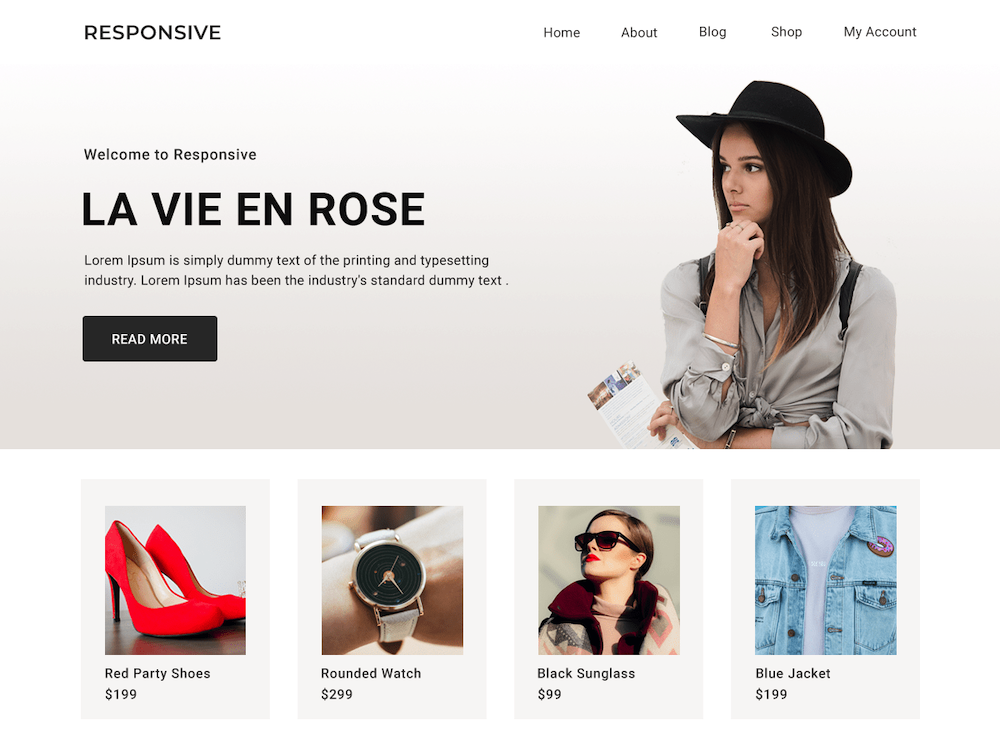 free ecommerce wordpress themes, responsive