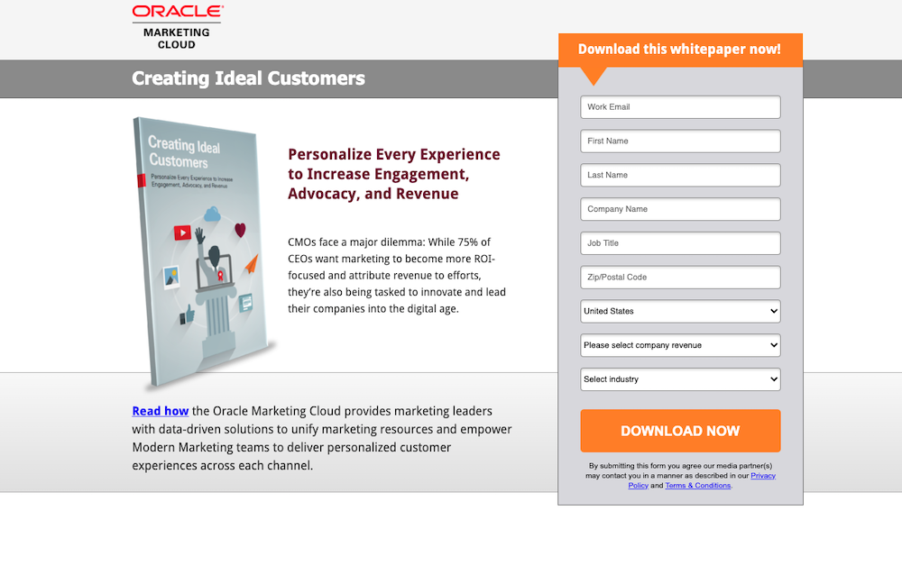 lead generation strategies example oracle