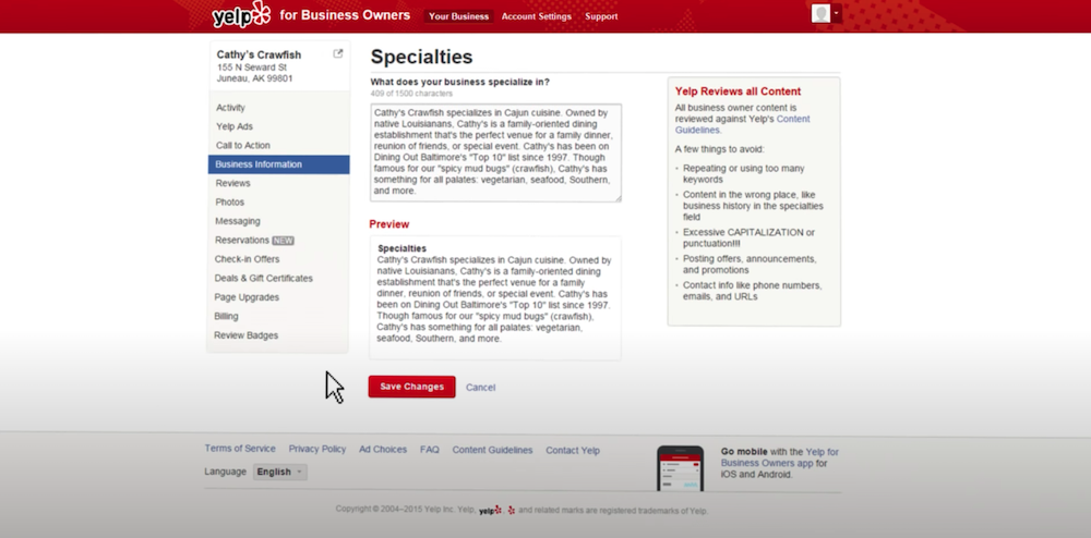 yelp for business owners