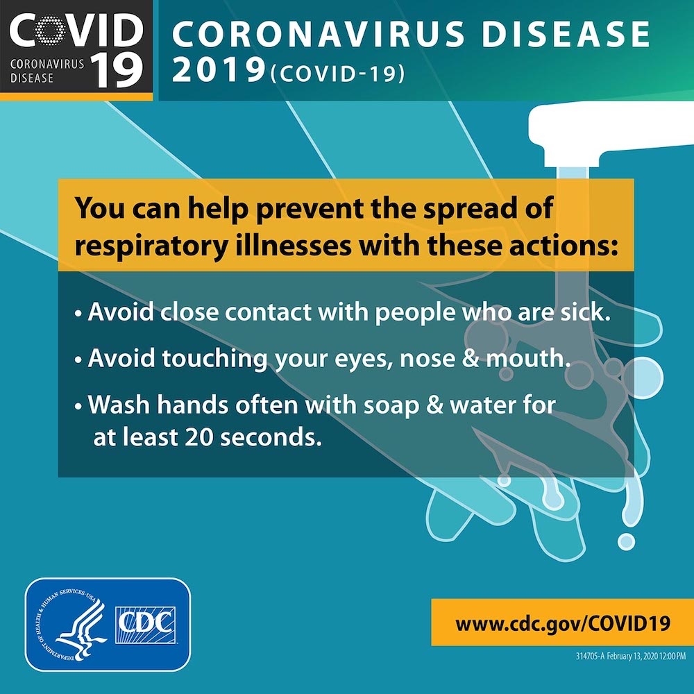 CDC coronavirus advice
