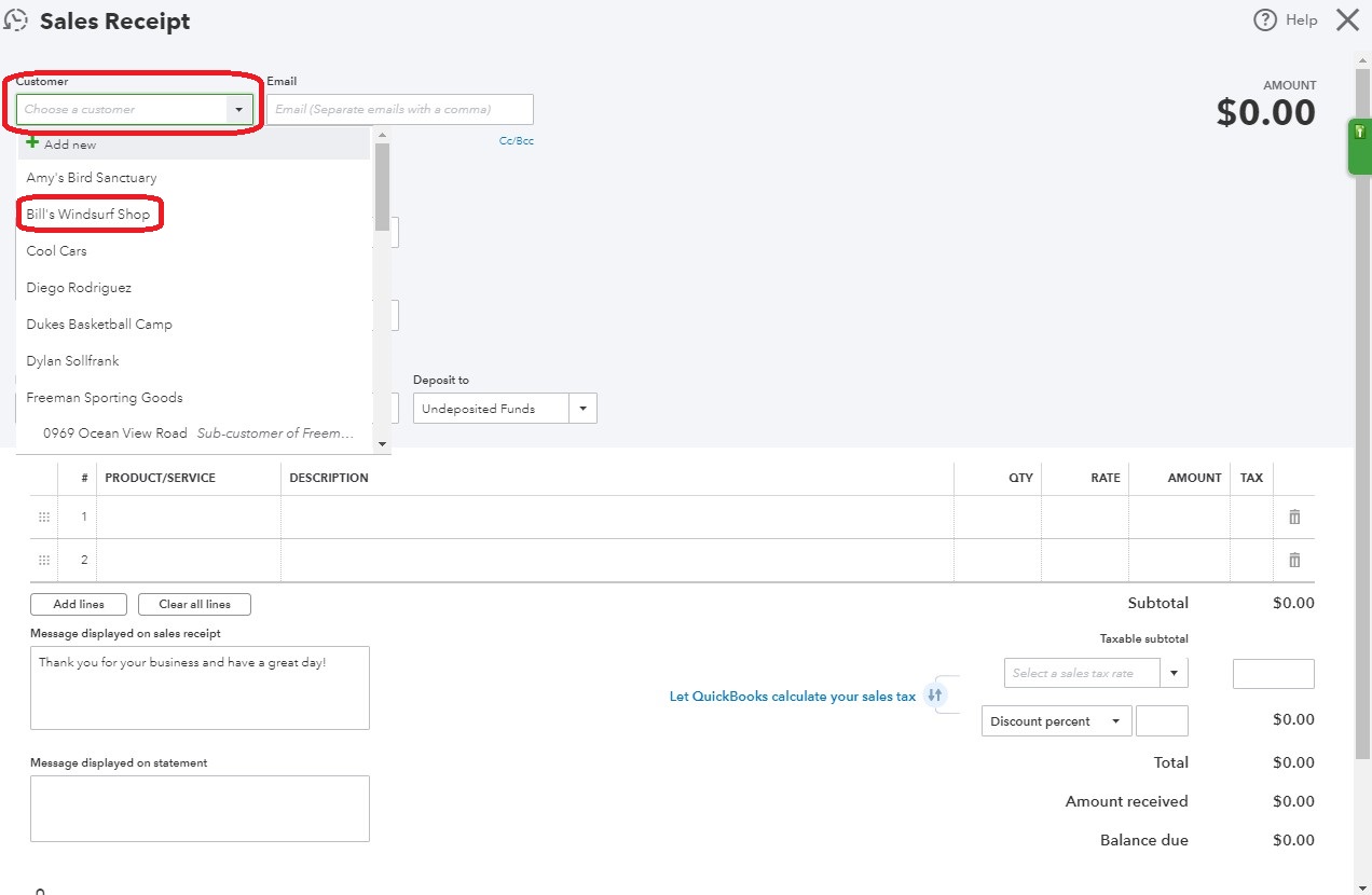 undeposited funds in quickbooks online